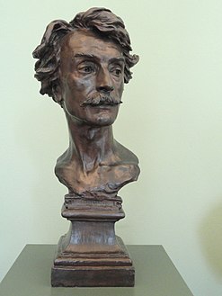Buste de Jean-Léon Gérôme (1871), yeso degradado, Copenhague, Ny Carlsberg Glyptotek.