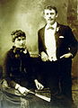 Turner on his wedding day to Evelyn Annie née Brown, on 14 November 1888.