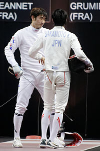 Jung Jin-sun (vänster) på Trophée Monal 2012