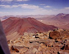 Vulkaan Juriques in de Atacamawoestijn