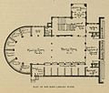 Preliminary plan for the University of Pennsylvania Library (c.1887)