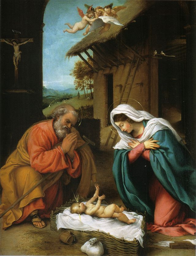 Lorenzo Lotto: Kristovo rođenje, 1523.