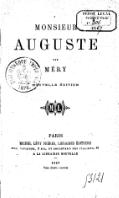 Monsieur Auguste, 1867 Roman