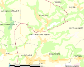 Poziția localității Saint-Christophe-à-Berry