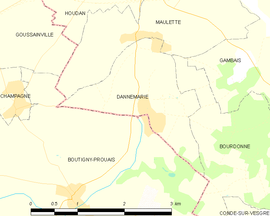 Mapa obce Dannemarie