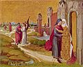 «Встреча Анны и Иоакима у Золотых ворот», Мастер жития Марии, ок. 1460, Старая Пинакотека