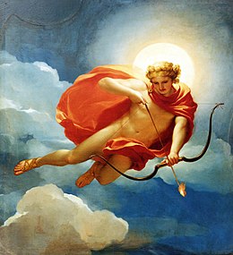 Gün ortasının kişilleştirilmiş hali olarak Helios (1765)