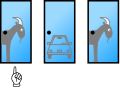 Player has picked Door 1 and the car is behind Door 2