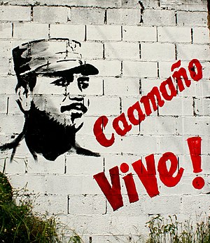 English: Mural of Francisco Alberto Caamaño De...