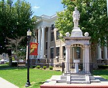 Monument honoring the Confederate soldiers on the northeast corner of the Murray court square Murray KY CSA Monument.jpg