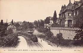 La gare au début du XXe siècle.