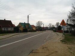 Main road in the village