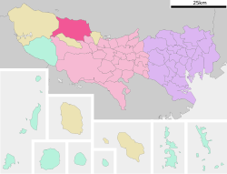 Vị trí của Ōme ở Tokyo