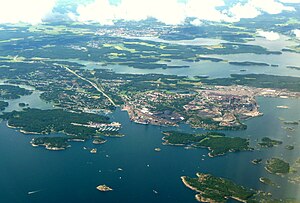 Vista aérea de Oxelösund