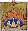 Folio 56 Recto - Phoenix (detail)