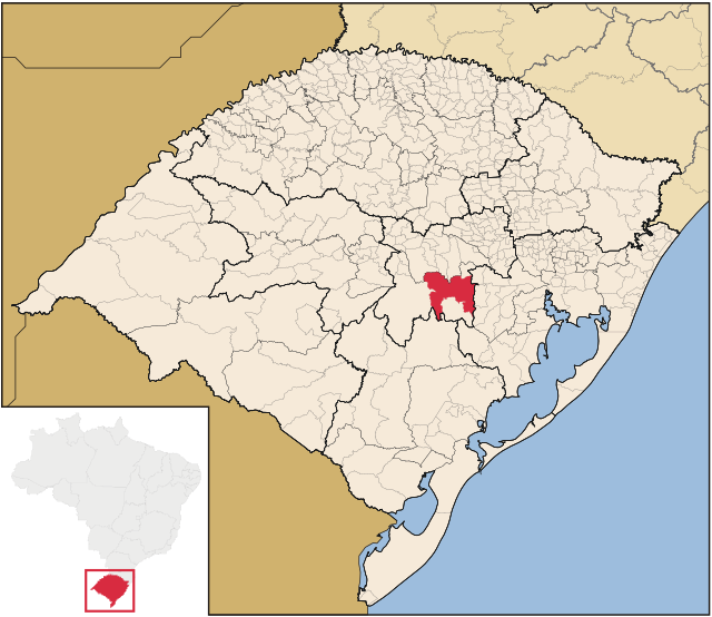 Localização de Rio Pardo no Rio Grande do Sul