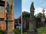 Ronov, sochy svatého Prokopa a svatého Jana Nepomuckého.jpg