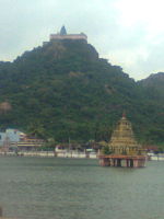 Sangu Theertham(conch tank) of Thirukazhukundram