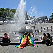 2018 Seattle Pride festival and parade. See others at Wikimedia Commons