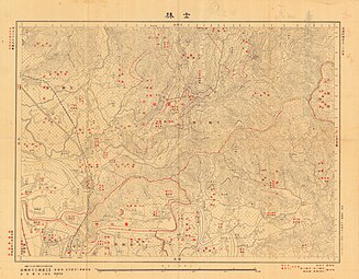 1929年《台湾堡图》士林地图