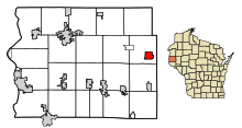 St. Croix County Wisconsin Incorporated and Unincorporated areas Glenwood City Highlighted.svg