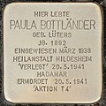 Stolperstein für Paula Bottländer