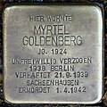 Stolperstein für Myrtel Goldenberg (Hohenstaufenring 17)