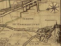 Clignancourt im Jahr 1707