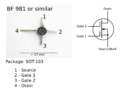 Beschreibung DG MOSFET BF981