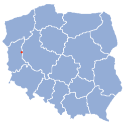Розташування міста Тшцель
