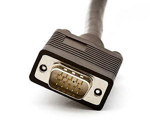 DE15M VGA connector (on the Display device)