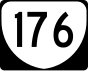 State Route 176 marker