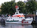 Der Seenotkreuzer Vormann Jantzen am Alten Strom in Warnemünde