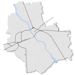 Mapa przebiegu linii kolejowej 452