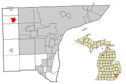 Location in Wayne County the state of Michigan
