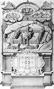 Plan idéal de l'abbaye en 1723.