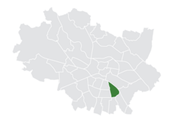 Location of Tarnogaj within Wrocław