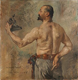 Lovis Corinth: Porträt des Bildhauers Friedrich, 1904