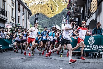 Départ du marathon en 2018