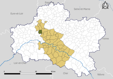 Rebréchien dans le Pôle d'équilibre territorial et rural (PETR) Forêt d'Orléans-Loire-Sologne en 2020.