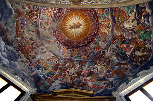 Giovanni Paolo Lomazzo, Angelic Glory (1570-71), Foppa Chapel, Church of San Marco 8396 - Milano - San Marco - Cappella Foppa - Foto Giovanni Dall'Orto 14-Apr-2007.jpg