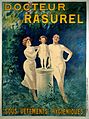 Рекламный плакат нижнего белья Rasurel, Франция, 1906 г.