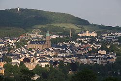 Skyline of Annaberg-Buchholz