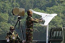 Bangladesh Army Bramor C4EYE in Victory Day Parade 2017. Bangladesh Army Bramor UAV. (39051236781).jpg