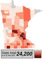 Miniatura para Pandemia de COVID-19 en Minesota