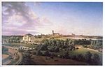 Magdeburg, stadsvy från sydost, 1831