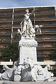 Fountain with a sculpture of Amphitrite on Place Joseph Etienne in Marseille