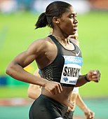 Caster Semenya, zweifache Weltmeisterin (2009 2011) und aktuelle Olympiasiegerin – Rang acht in 2:03,18 min