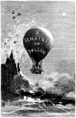 Cinq semaines en ballon, illustriert von Riou und de Montaut