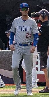 Bellinger with the Cubs at the 2023 MLB London Series. Cody Bellinger (7883003) (cropped).jpg